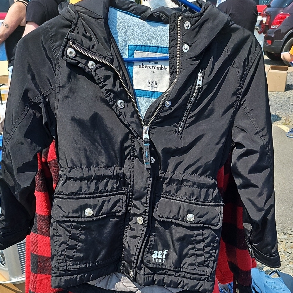 Abercrombie & Fitch Kids Black Raincoat